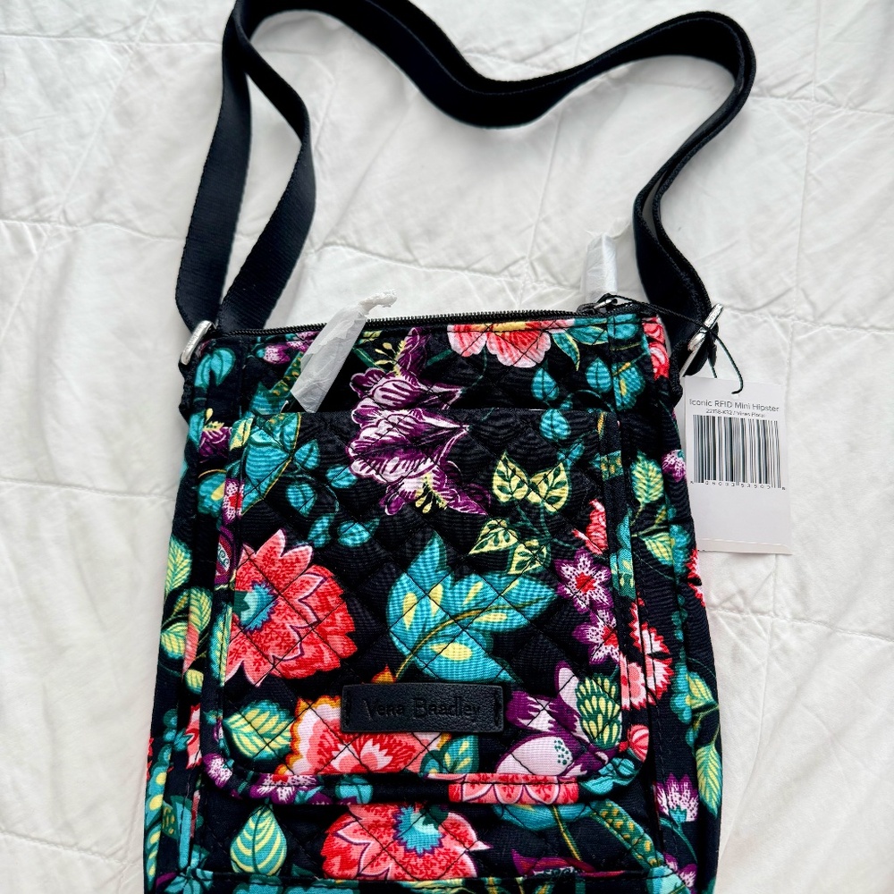 Vera Bradley Iconic RFID Mini Hipster - NWT